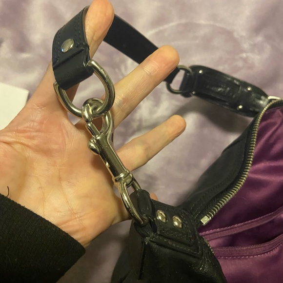 Coach Black Leather Shoulder Bag - Picture 6 of 10